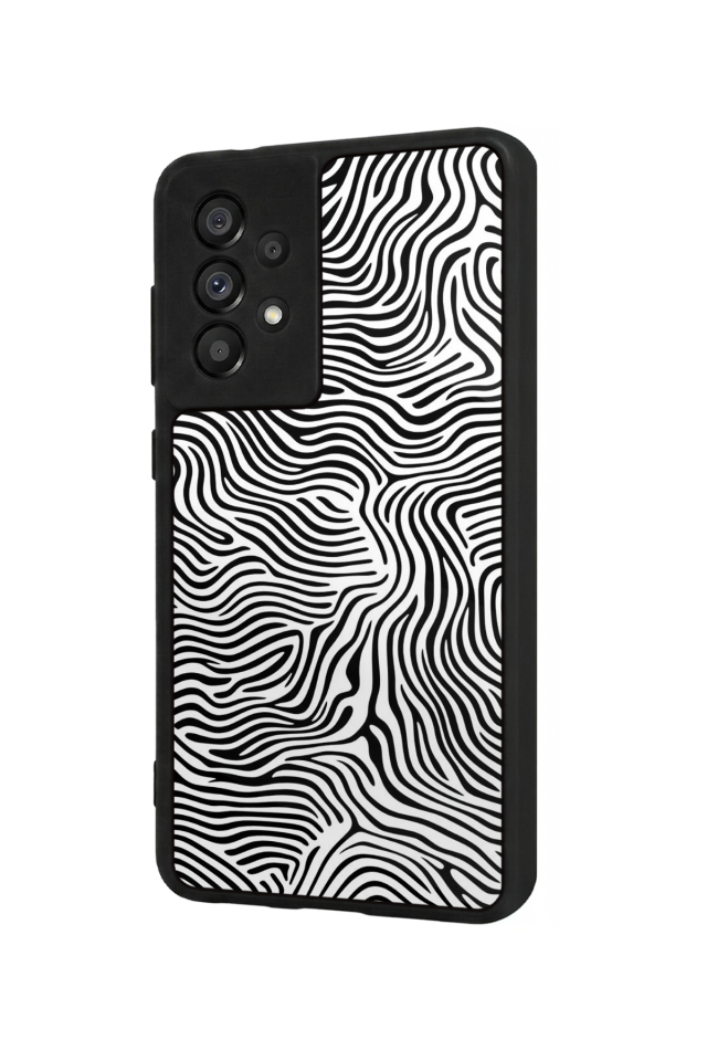 Samsung Galaxy A73 Uyumlu Çizgi Sanatı Tasarımlı Glossy Premium Kılıf