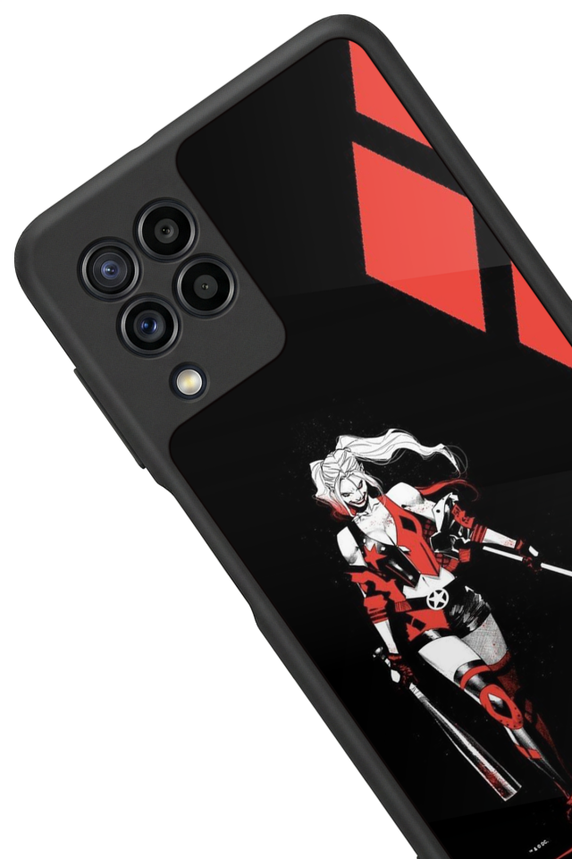 Samsung Galaxy M32 Uyumlu HarleyQueen Tasarımlı Glossy Premium Kılıf