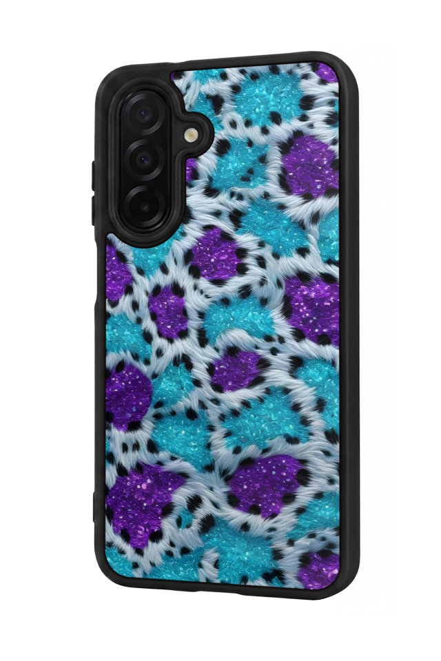 Samsung Galaxy A56 Uyumlu Hologram Leopar Tasarımlı Glossy Premium Kılıf