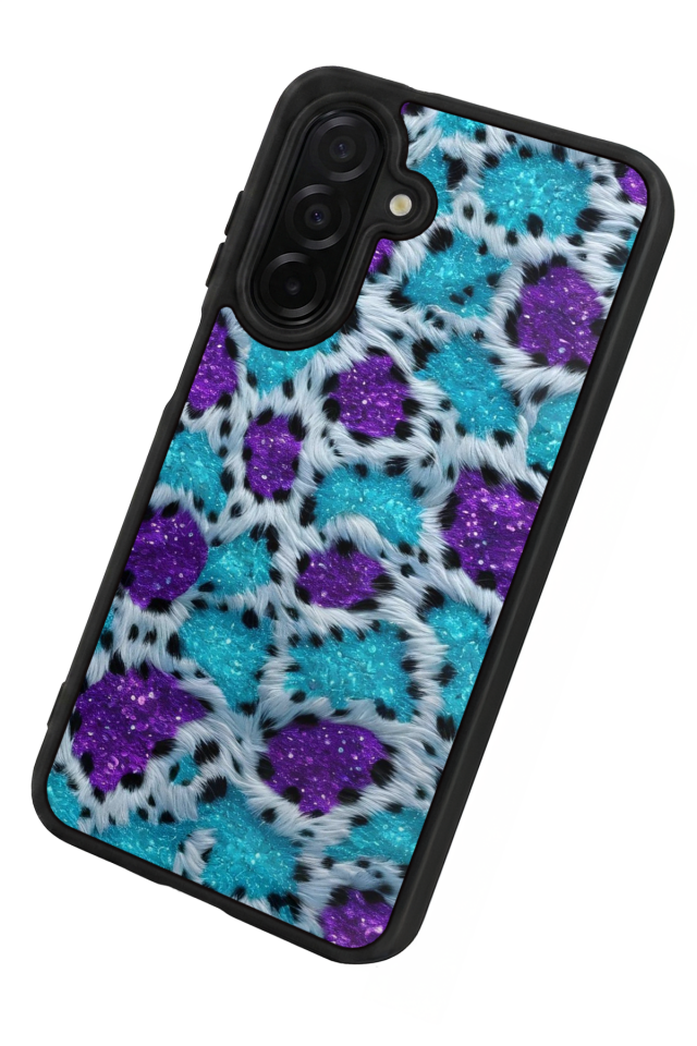 Samsung Galaxy A56 Uyumlu Hologram Leopar Tasarımlı Glossy Premium Kılıf