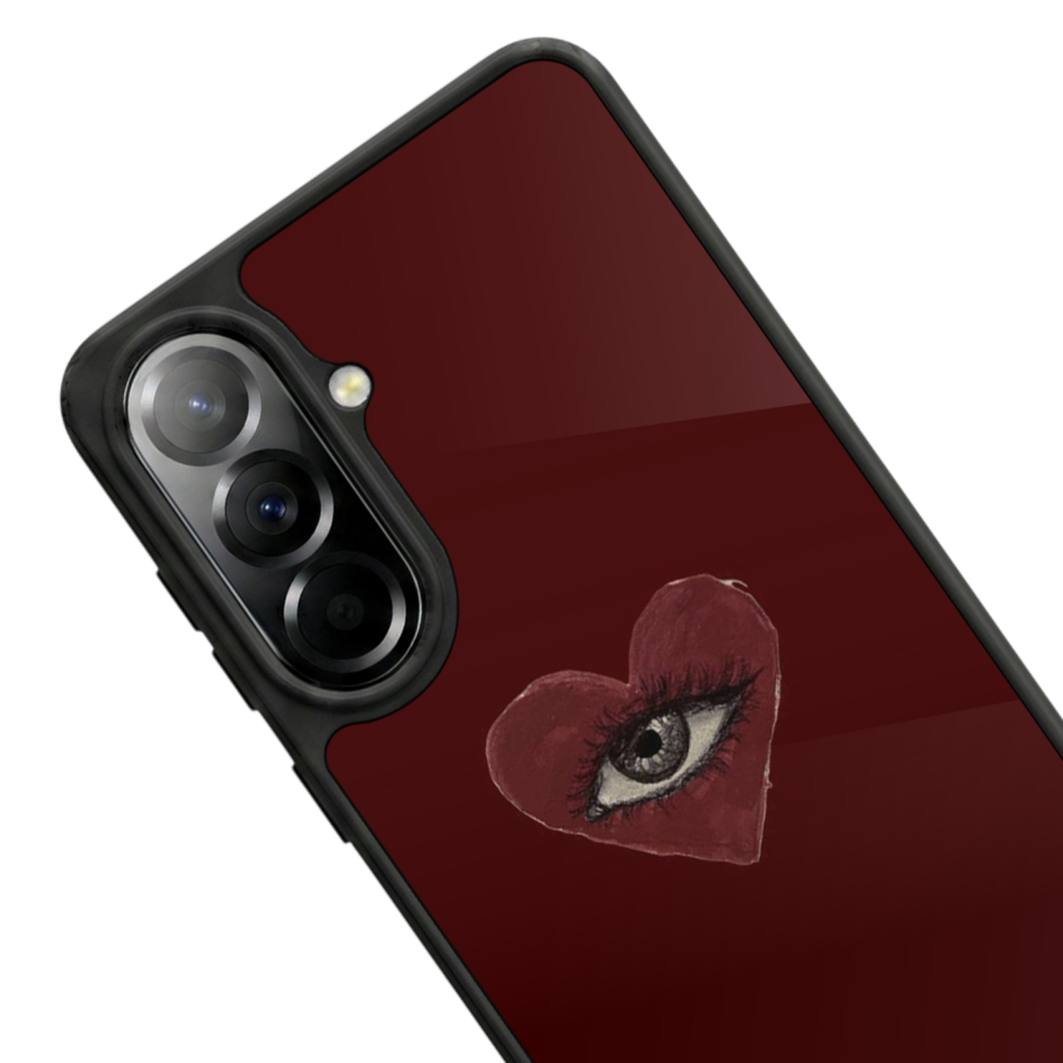 Samsung Galaxy A37 Uyumlu Kalp Love Tasarımlı Glossy Premium Kılıf