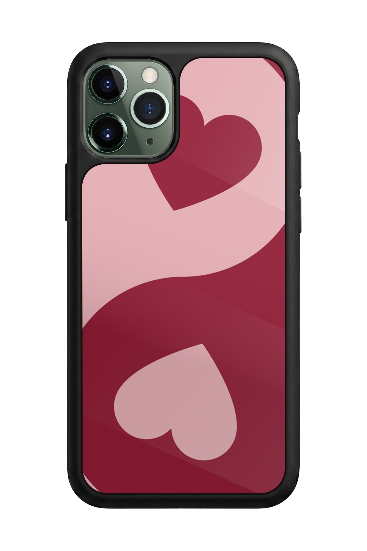 iPhone 11 Pro Max Uyumlu Kalp Love Tasarımlı Glossy Premium Kılıf