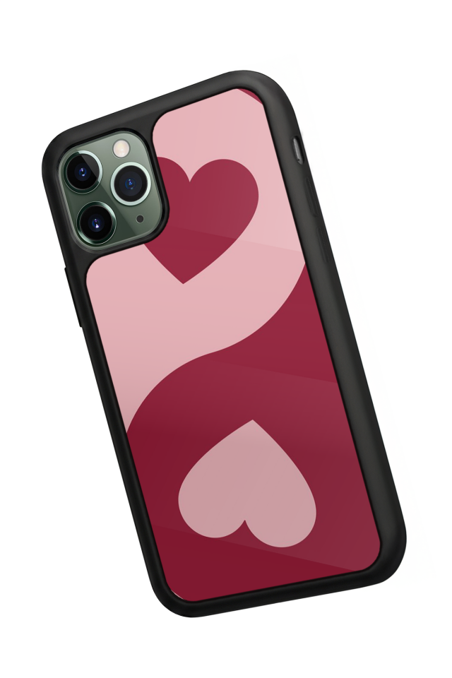 iPhone 11 Pro Max Uyumlu Kalp Love Tasarımlı Glossy Premium Kılıf