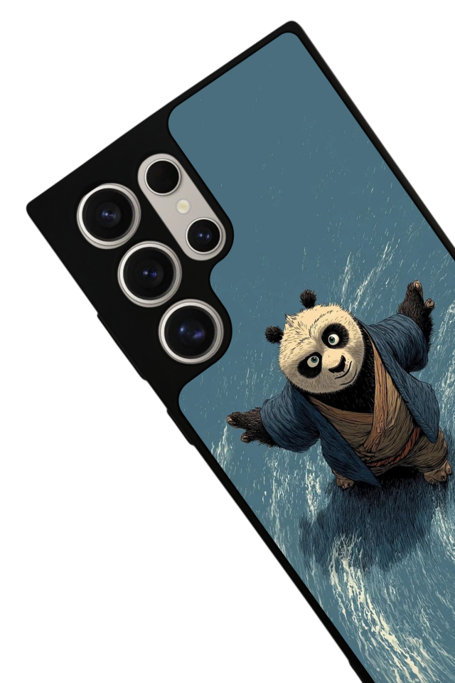 Samsung Galaxy S24 Ultra Uyumlu Kung Fu Panda Tasarımlı Glossy Premium Kılıf