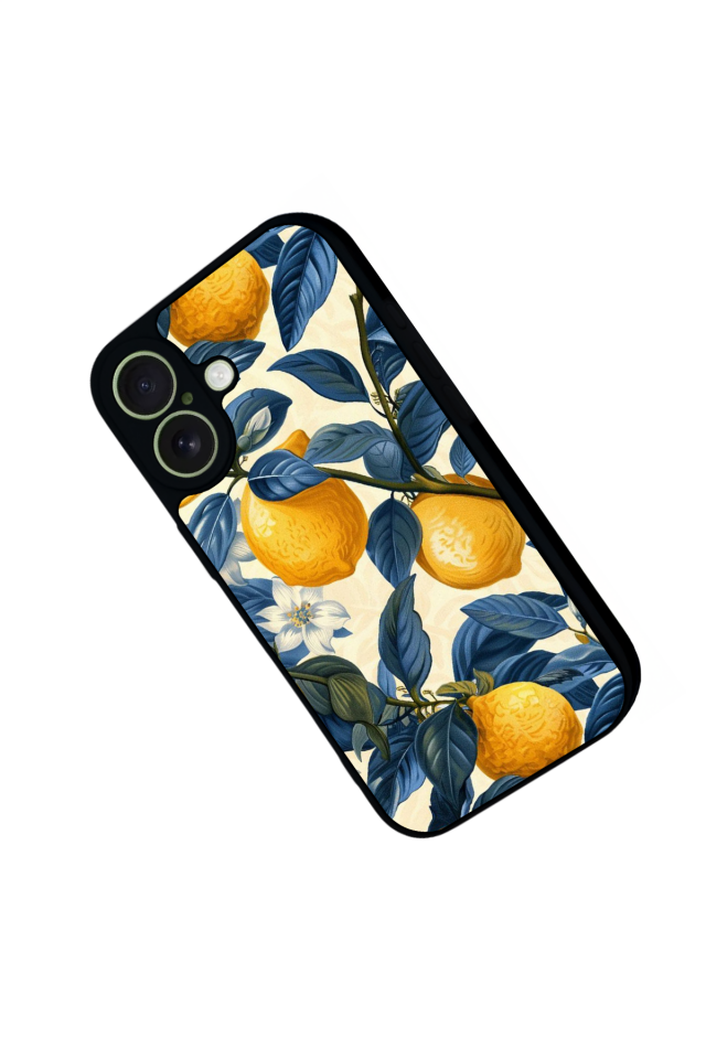 iPhone 17 Uyumlu Limon Tasarımlı Glossy Premium Kılıf