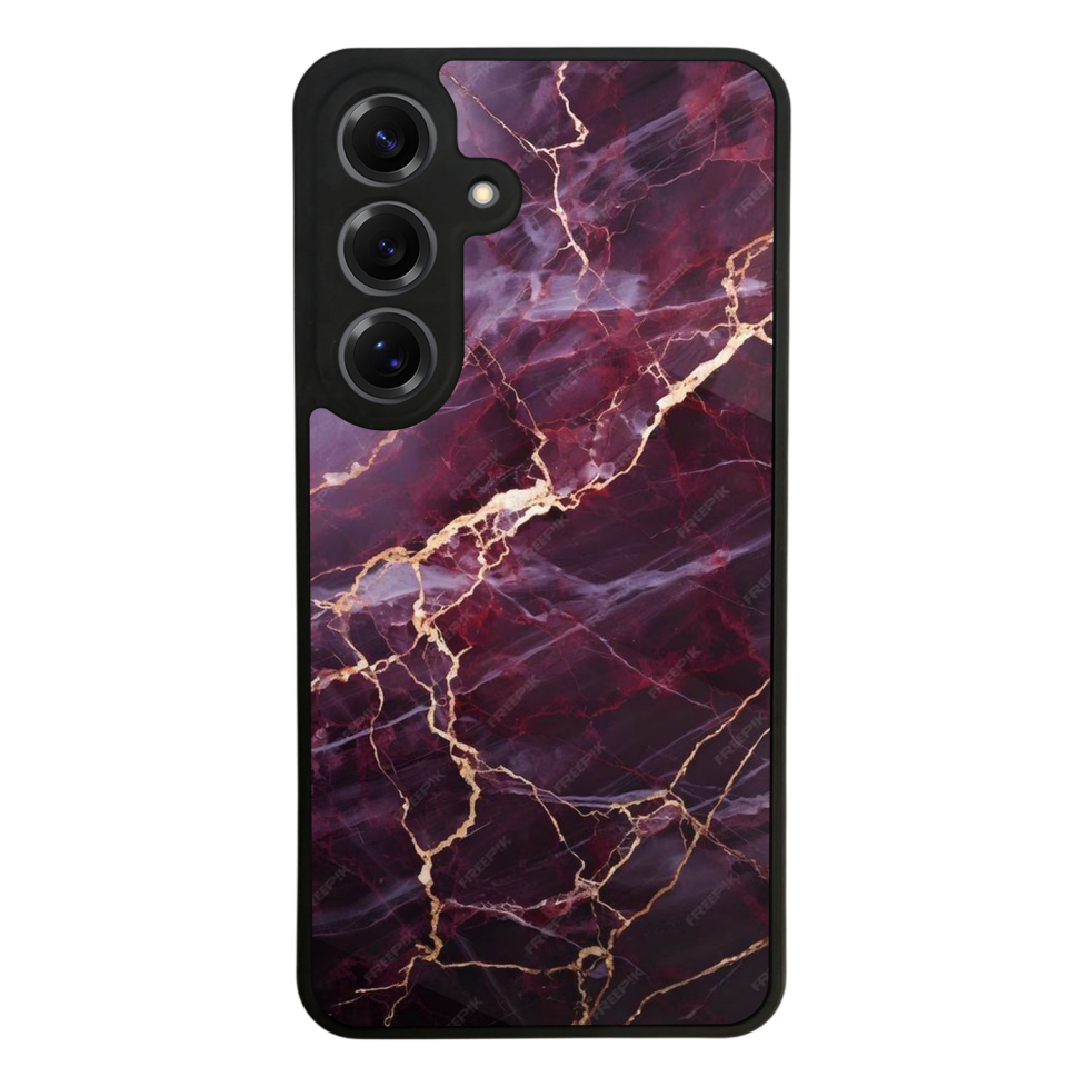 Samsung Galaxy S25 Uyumlu Mermer Marble Tasarımlı Glossy Premium Kılıf