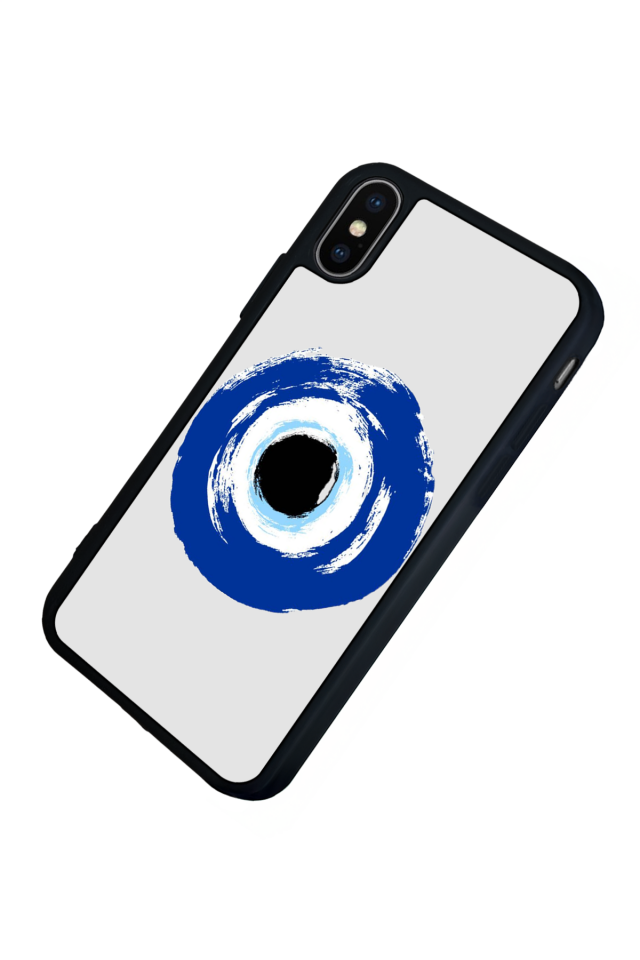 iPhone XS Max Uyumlu Nazar Tasarımlı Glossy Premium Kılıf