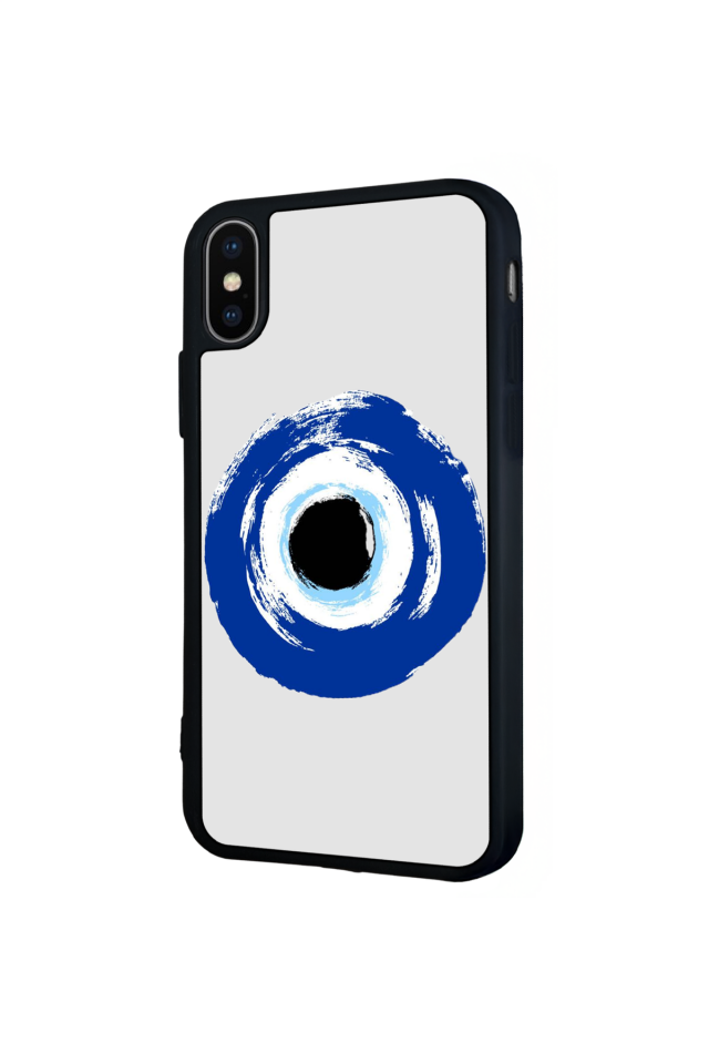 iPhone XS Max Uyumlu Nazar Tasarımlı Glossy Premium Kılıf