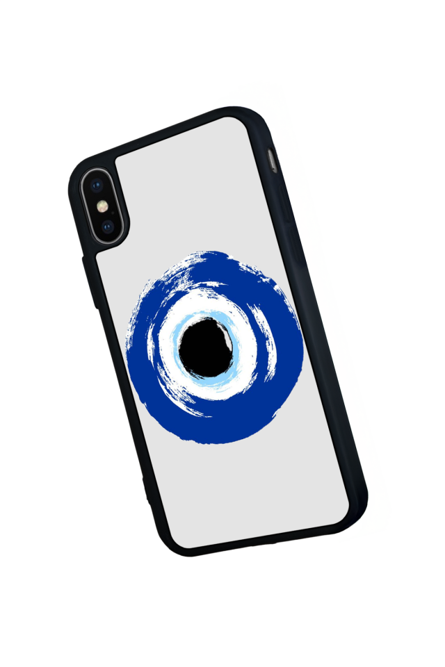 iPhone XS Max Uyumlu Nazar Tasarımlı Glossy Premium Kılıf