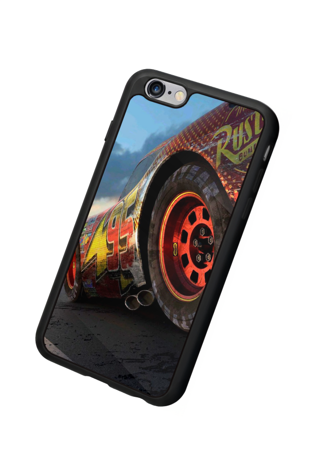 iPhone 6 Plus Uyumlu Şimsek McQueen Tasarımlı Glossy Premium Kılıf