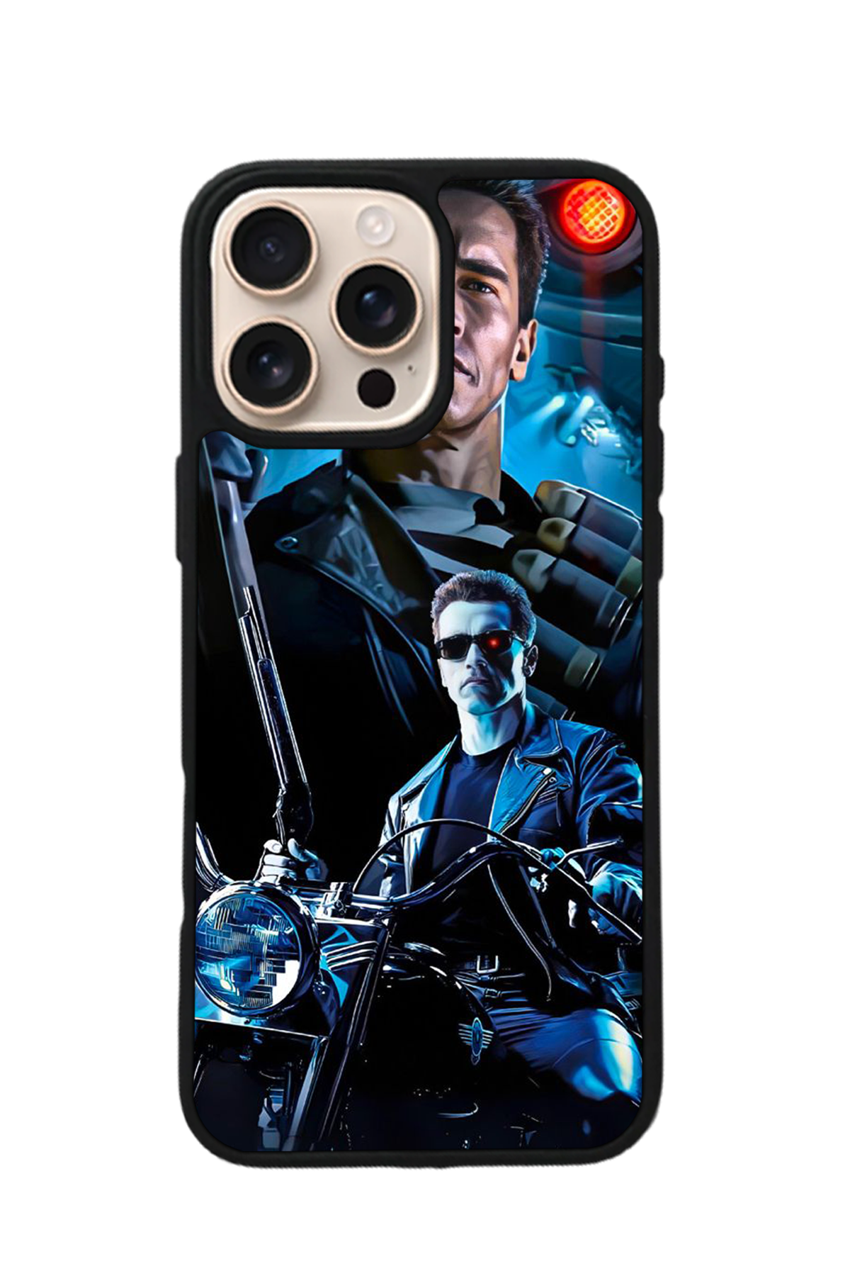 iPhone 16 Pro Max Uyumlu Terminator Tasarımlı Glossy Premium Kılıf