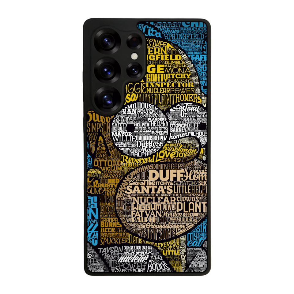 Samsung Galaxy S25 Ultra Uyumlu The Simpsons Tasarımlı Glossy Premium Kılıf