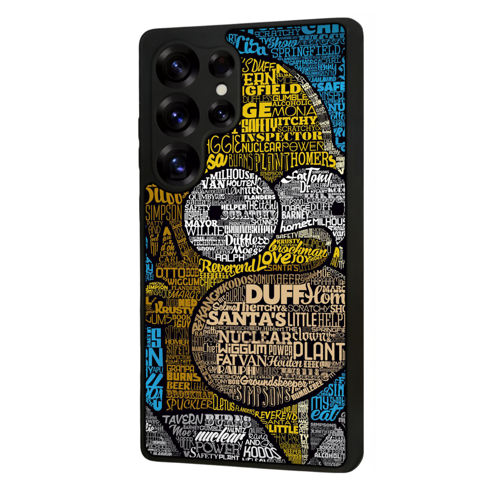 Samsung Galaxy S25 Ultra Uyumlu The Simpsons Tasarımlı Glossy Premium Kılıf