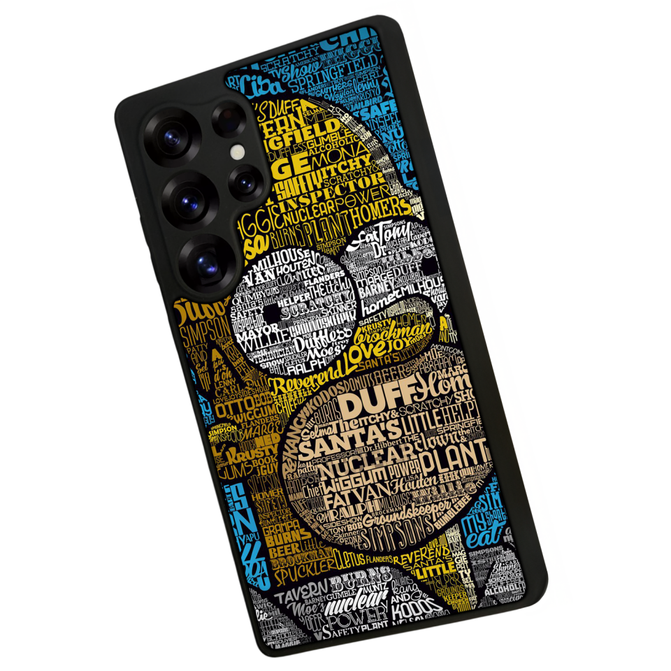Samsung Galaxy S25 Ultra Uyumlu The Simpsons Tasarımlı Glossy Premium Kılıf