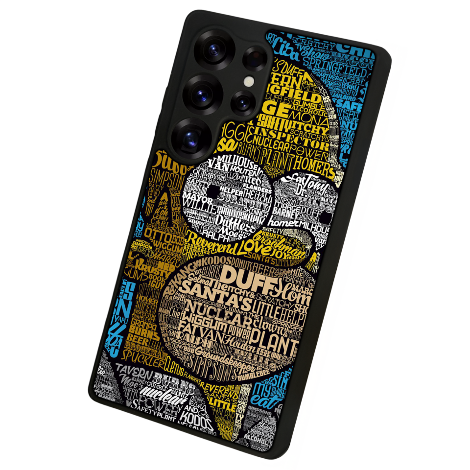 Samsung Galaxy S25 Ultra Uyumlu The Simpsons Tasarımlı Glossy Premium Kılıf