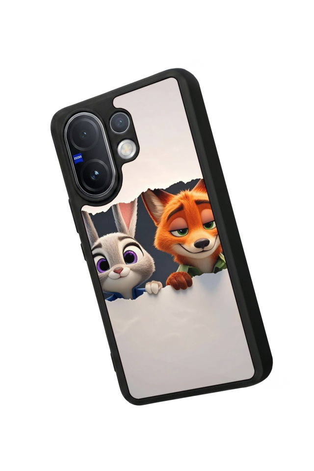 Vivo V60 Uyumlu Zootropolis Tasarımlı Glossy Premium Kılıf