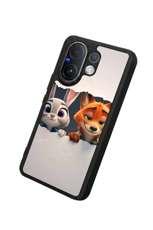 Vivo V60 Uyumlu Zootropolis Tasarımlı Glossy Premium Kılıf