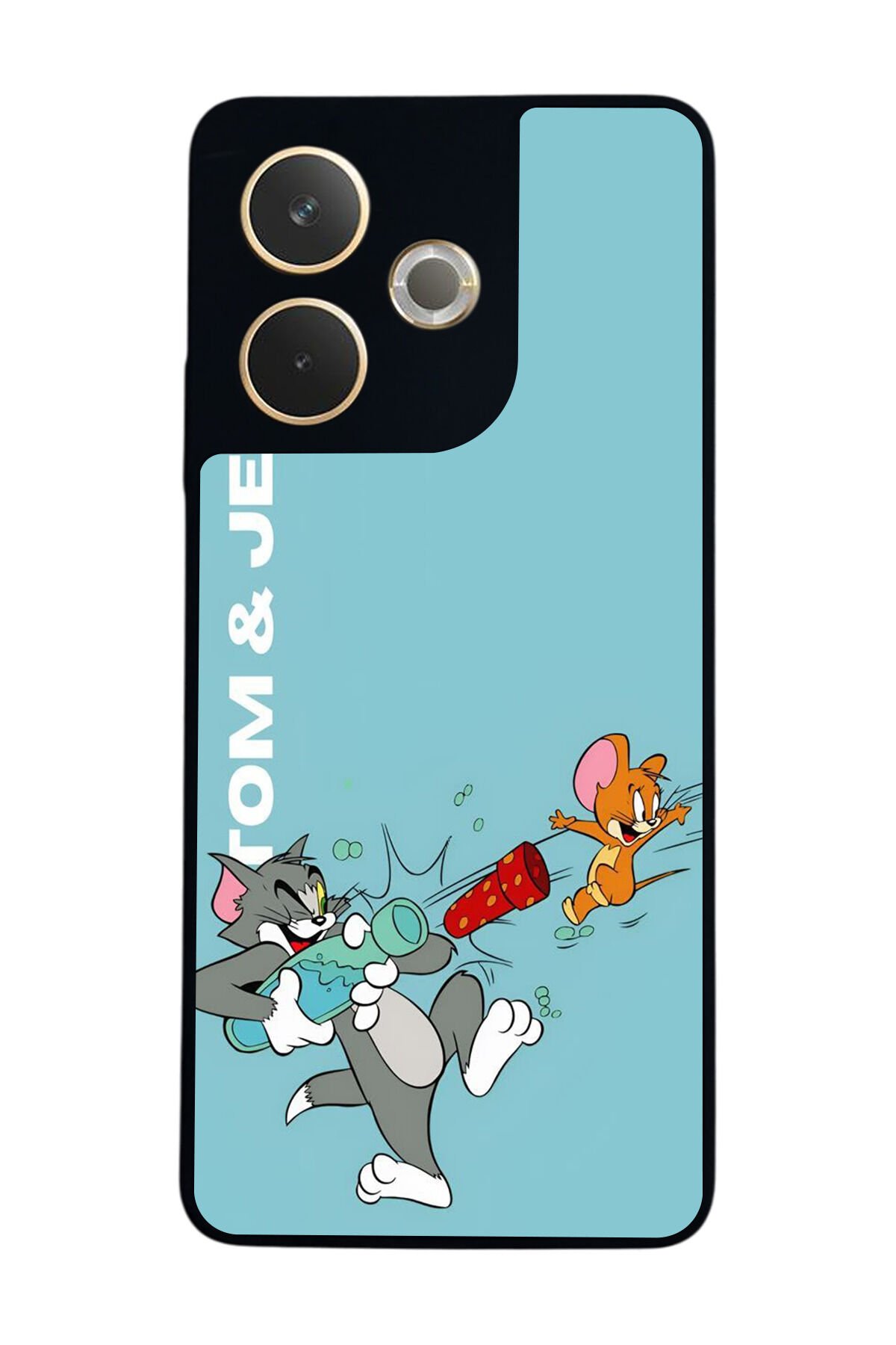 Oppo A5 Pro Uyumlu Tom And Jerry Tasarımlı Glossy Premium Kılıf