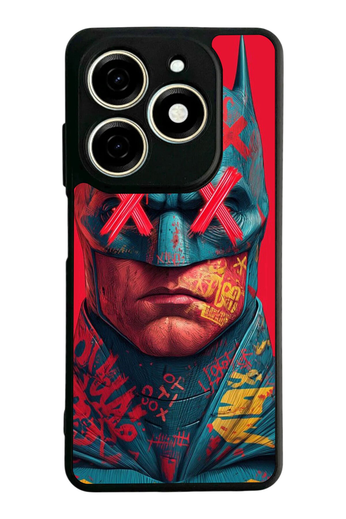 Tecno Spark 20/20C Uyumlu Batman Tasarımlı Glossy Premium Kılıf