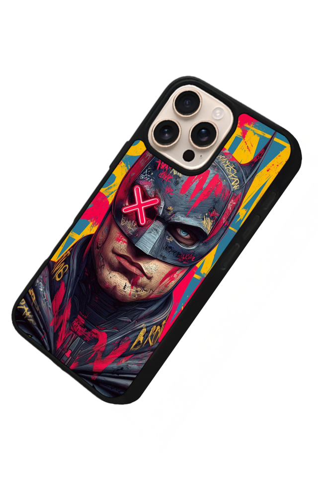 iPhone 15 Pro Uyumlu Batman Tasarımlı Glossy Premium Kılıf