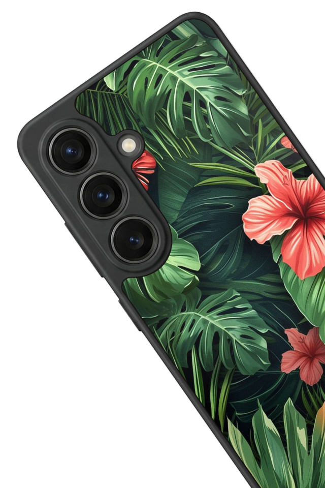 Samsung Galaxy S26 Uyumlu Botanik Tasarımlı Glossy Premium Kılıf