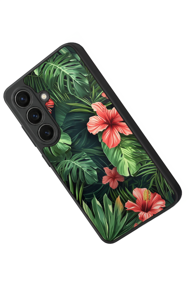 Samsung Galaxy S26 Uyumlu Botanik Tasarımlı Glossy Premium Kılıf