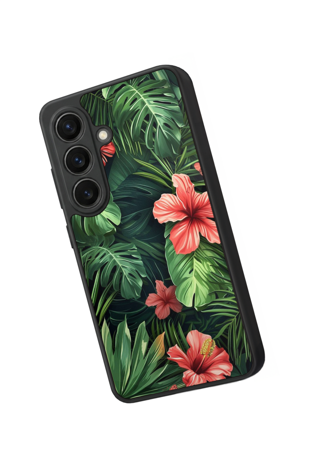 Samsung Galaxy S26 Uyumlu Botanik Tasarımlı Glossy Premium Kılıf