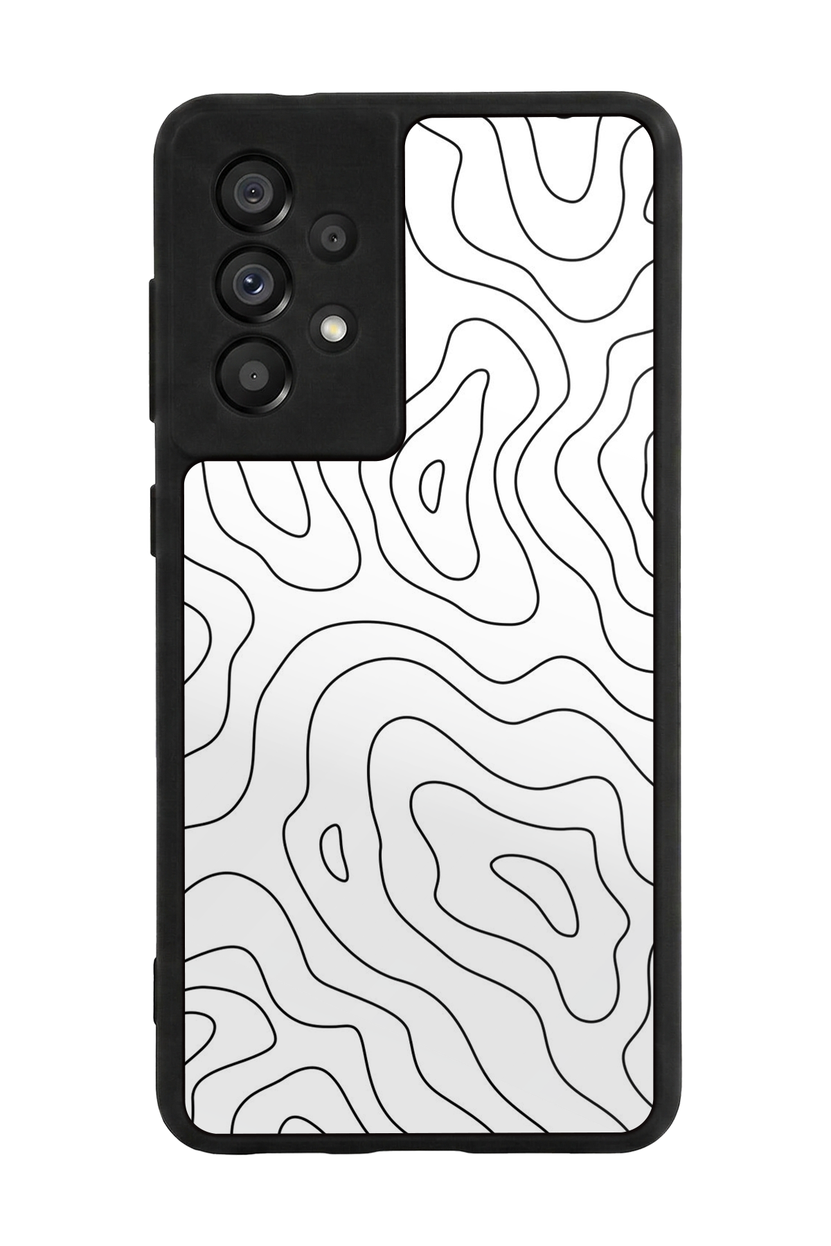 Samsung Galaxy A73 Uyumlu Çizgi Sanatı Tasarımlı Glossy Premium Kılıf