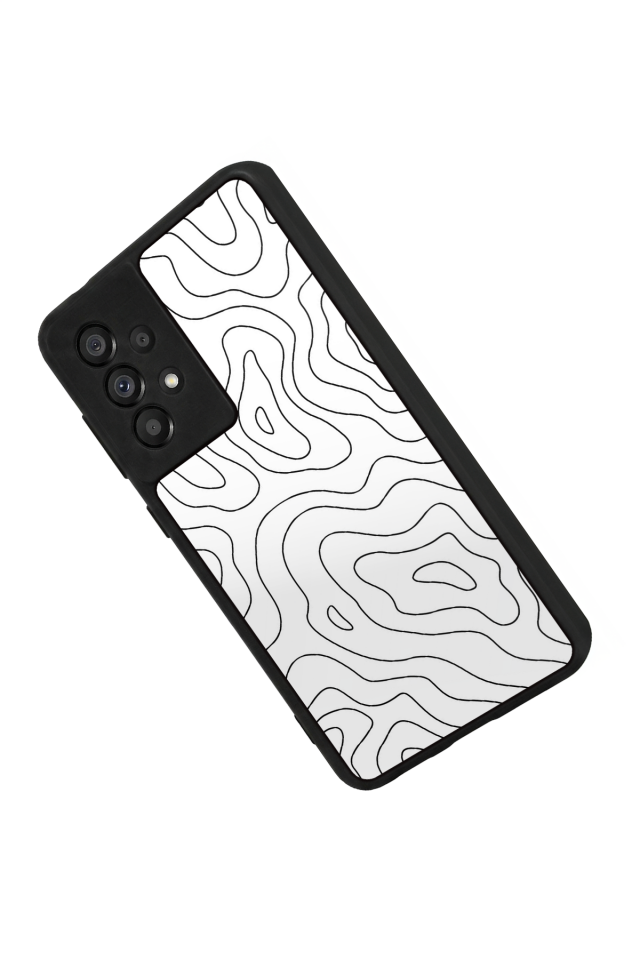Samsung Galaxy A73 Uyumlu Çizgi Sanatı Tasarımlı Glossy Premium Kılıf