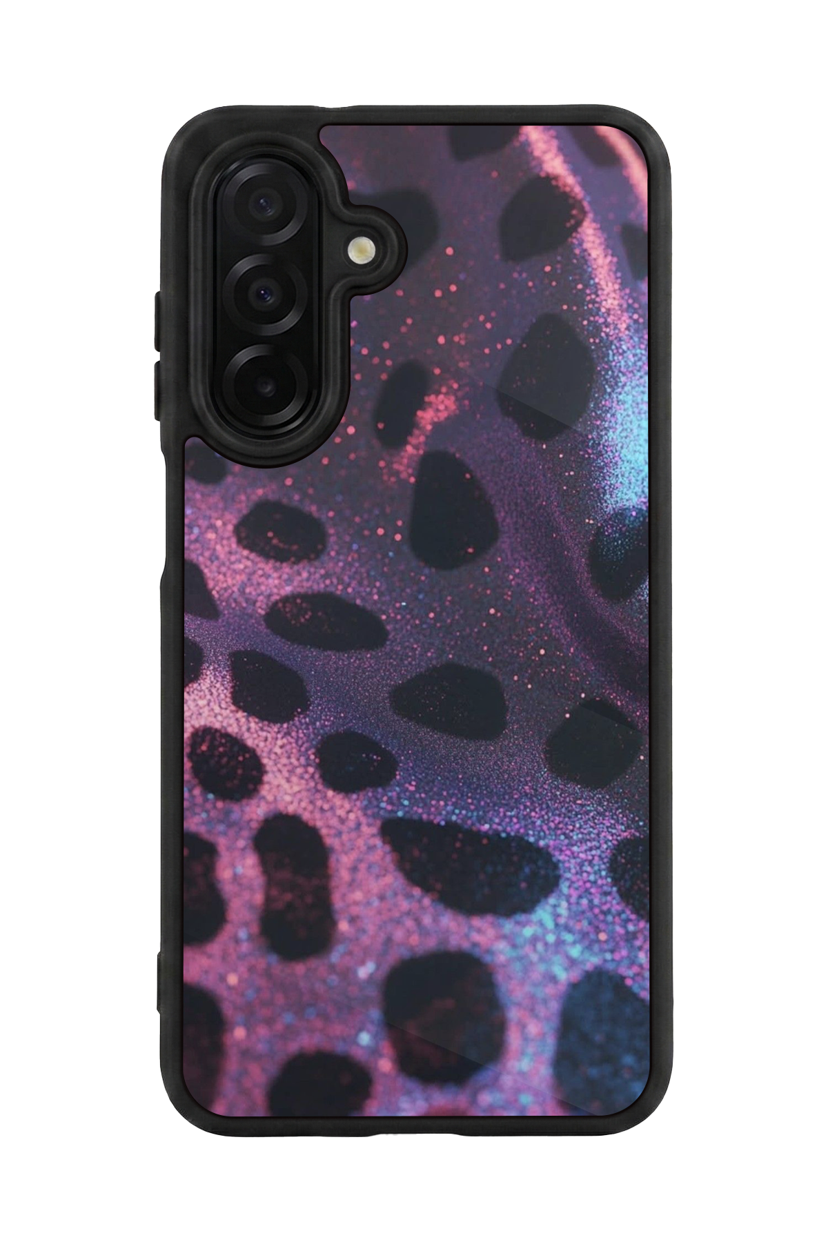 Samsung Galaxy A56 Uyumlu Hologram Leopar Tasarımlı Glossy Premium Kılıf