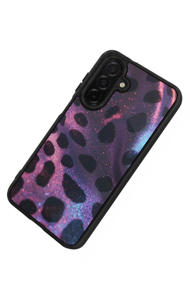 Samsung Galaxy A56 Uyumlu Hologram Leopar Tasarımlı Glossy Premium Kılıf