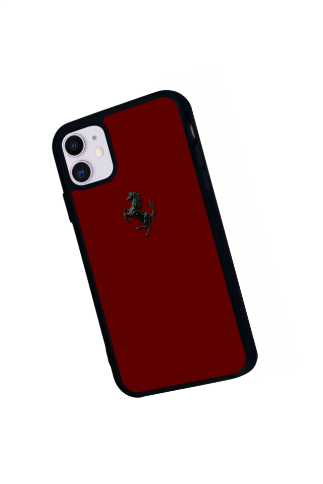 iPhone 11 Uyumlu Kirmizi Tasarımlı Glossy Premium Kılıf