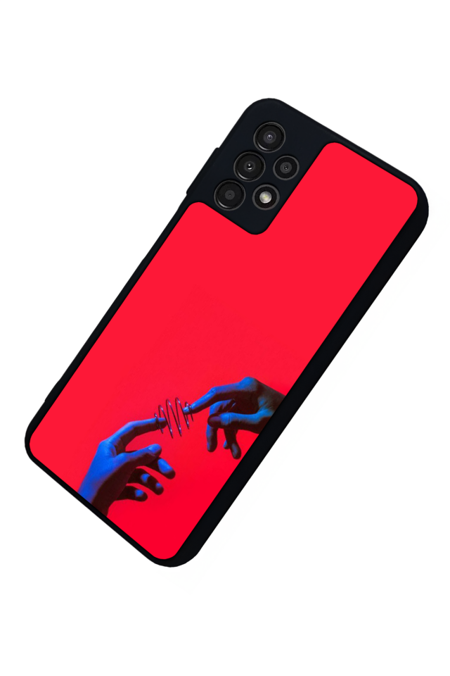 Samsung Galaxy A13 Uyumlu Kirmizi Tasarımlı Glossy Premium Kılıf