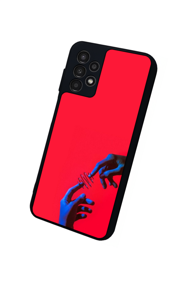 Samsung Galaxy A13 Uyumlu Kirmizi Tasarımlı Glossy Premium Kılıf