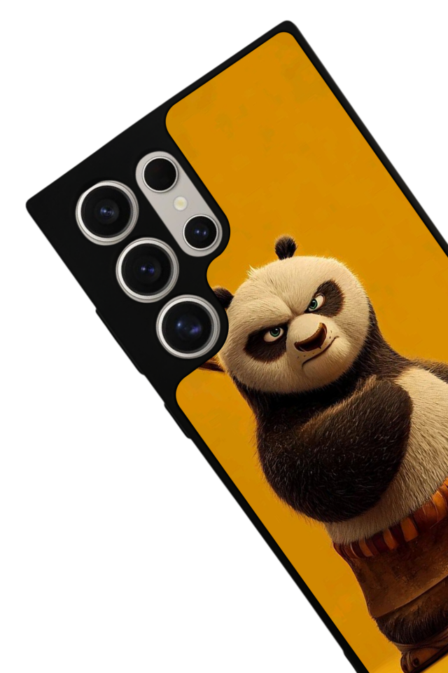 Samsung Galaxy S24 Ultra Uyumlu Kung Fu Panda Tasarımlı Glossy Premium Kılıf