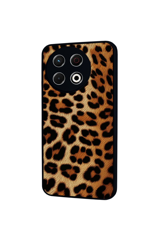 Tecno Spark 30 Pro Uyumlu Leopar Tasarımlı Glossy Premium Kılıf