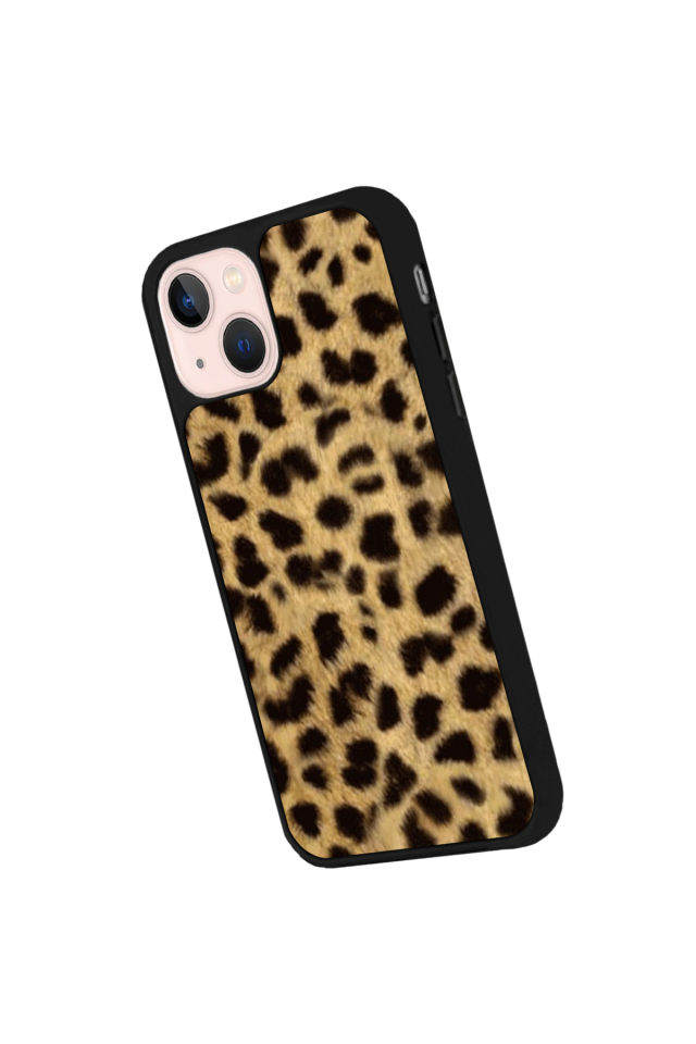 iPhone 15 Plus Uyumlu Leopar Tasarımlı Glossy Premium Kılıf