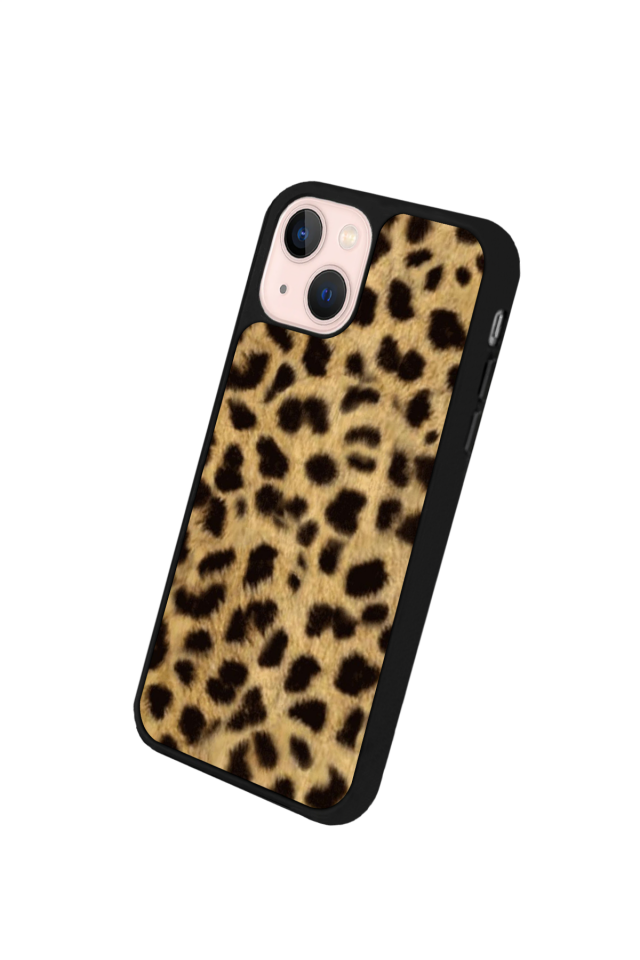 iPhone 15 Plus Uyumlu Leopar Tasarımlı Glossy Premium Kılıf
