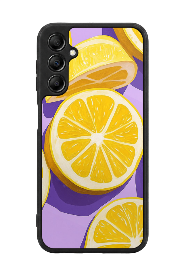 Samsung Galaxy A14 Uyumlu Limon Tasarımlı Glossy Premium Kılıf