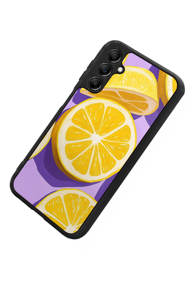 Samsung Galaxy A14 Uyumlu Limon Tasarımlı Glossy Premium Kılıf