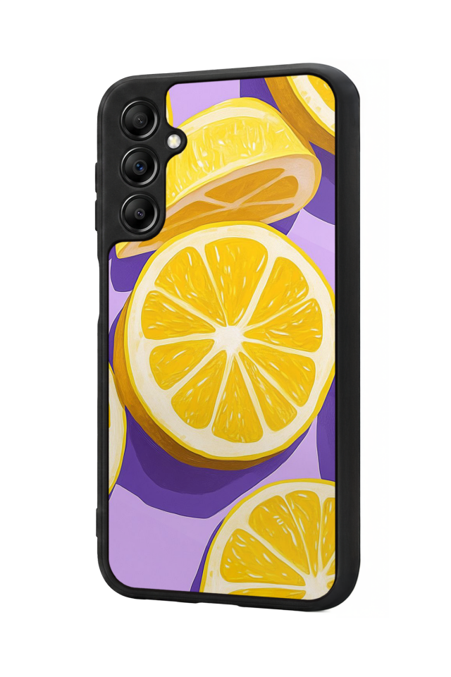 Samsung Galaxy A14 Uyumlu Limon Tasarımlı Glossy Premium Kılıf
