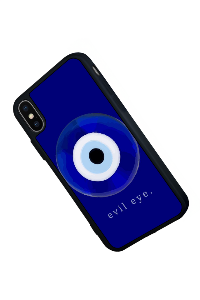 iPhone XS Max Uyumlu Nazar Tasarımlı Glossy Premium Kılıf