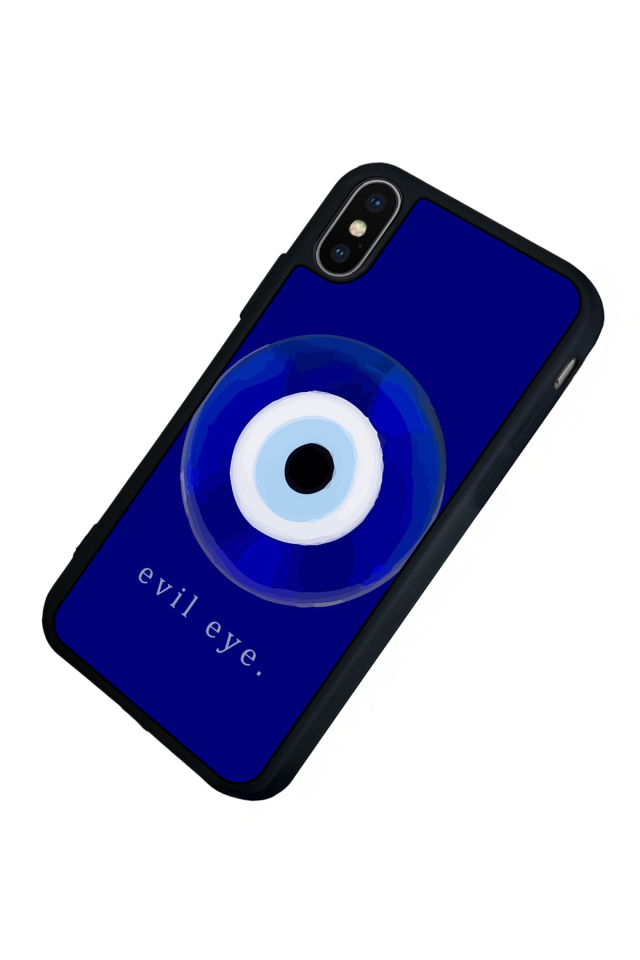 iPhone XS Max Uyumlu Nazar Tasarımlı Glossy Premium Kılıf