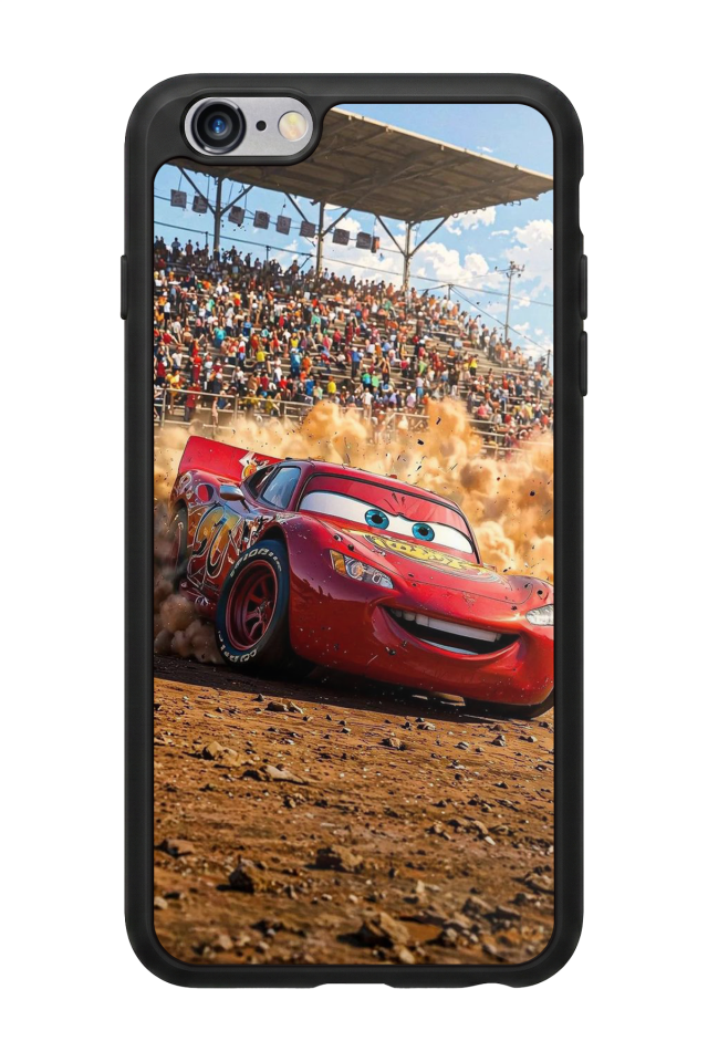 iPhone 6 Plus Uyumlu Şimsek McQueen Tasarımlı Glossy Premium Kılıf
