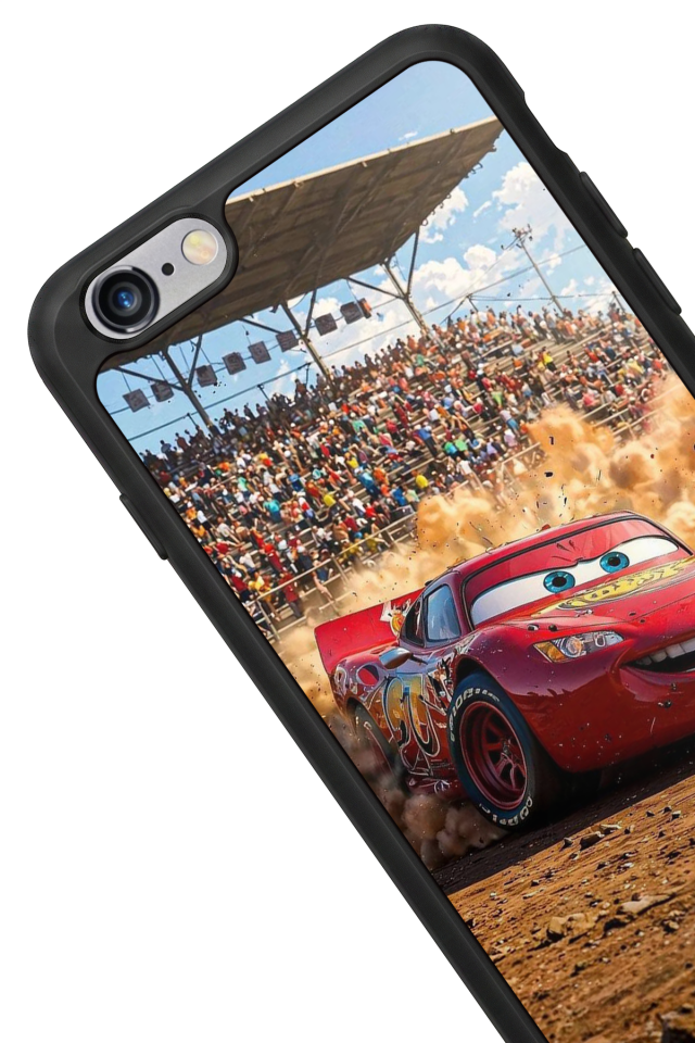 iPhone 6 Plus Uyumlu Şimsek McQueen Tasarımlı Glossy Premium Kılıf