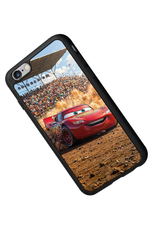 iPhone 6 Plus Uyumlu Şimsek McQueen Tasarımlı Glossy Premium Kılıf