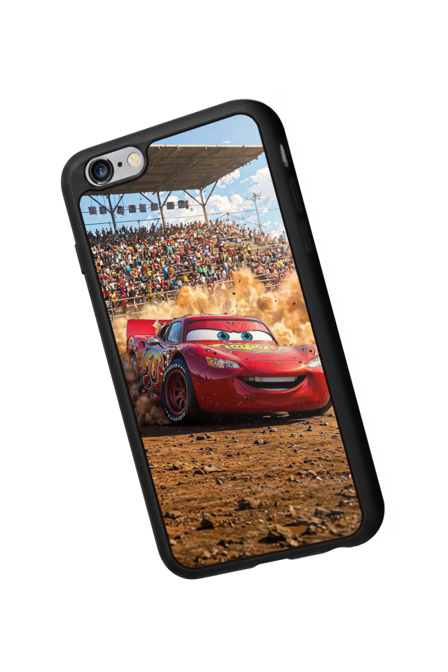 iPhone 6 Plus Uyumlu Şimsek McQueen Tasarımlı Glossy Premium Kılıf
