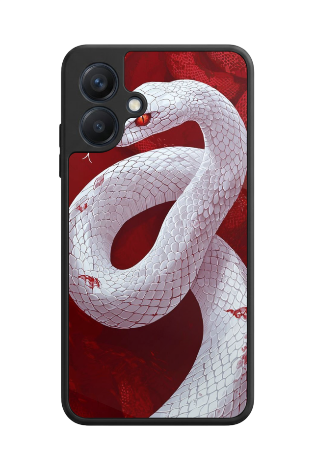 Samsung Galaxy A07 Uyumlu Yılan Tasarımlı Glossy Premium Kılıf