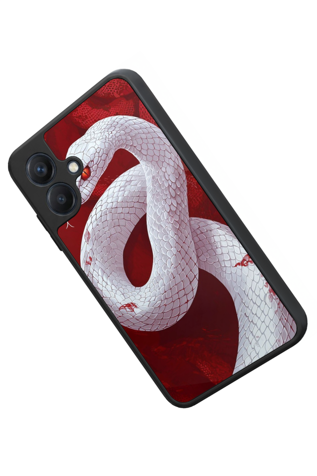 Samsung Galaxy A07 Uyumlu Yılan Tasarımlı Glossy Premium Kılıf