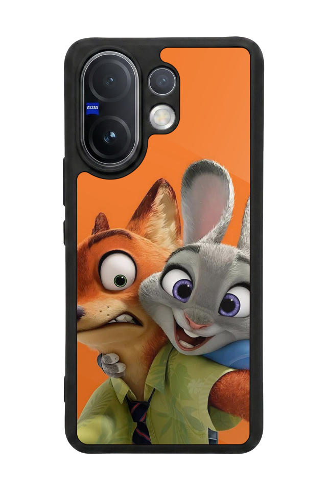 Vivo V60 Uyumlu Zootropolis Tasarımlı Glossy Premium Kılıf